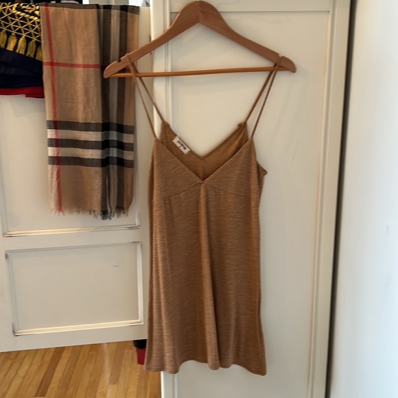Boutique Systemaction Mini Tan Dress - Picture 5 of 9